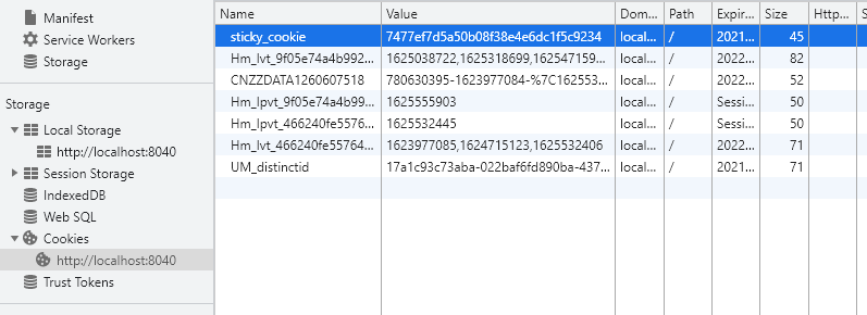 sticky策略cookie