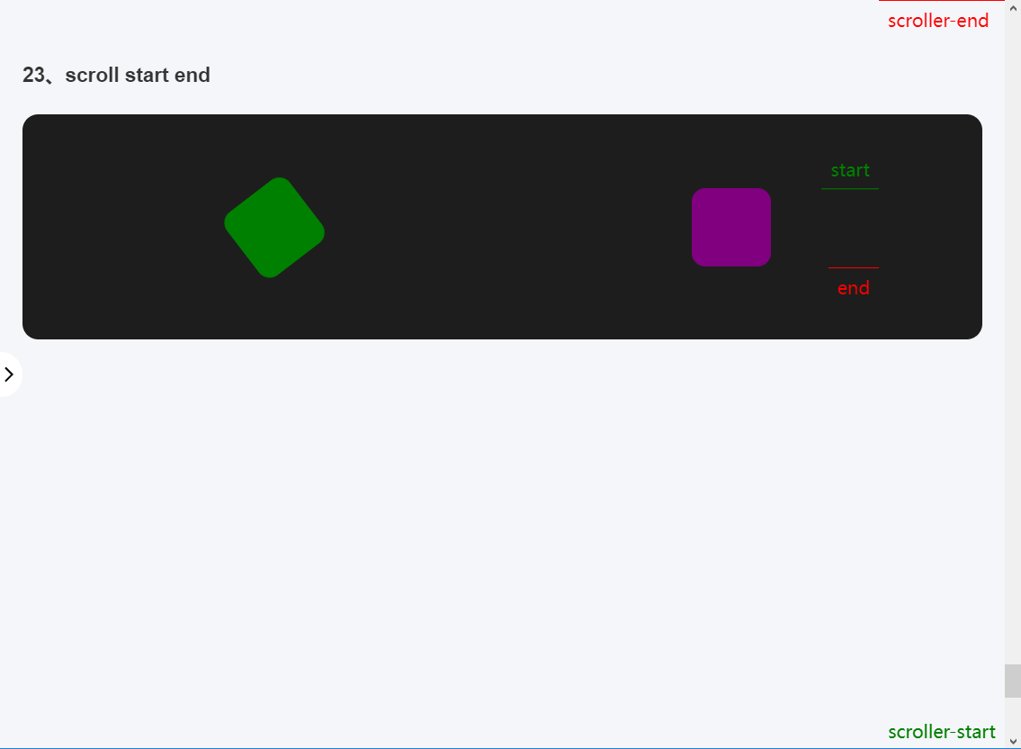 start和end默认触发位置